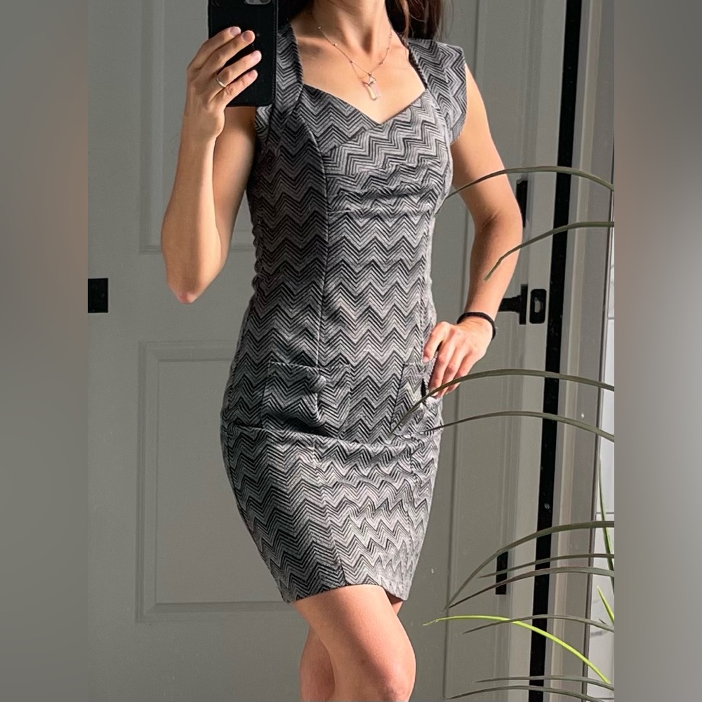Lovely Day Gray Sheath Mini Dress